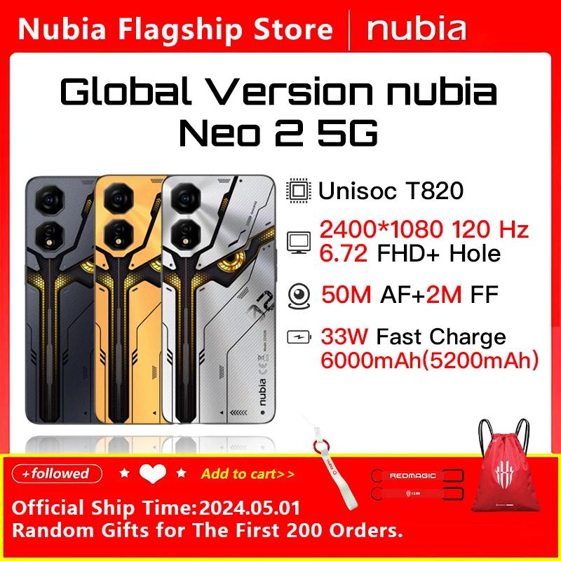 ۷ι  Nubia Neo 2 Ÿ ھ, 2.7GHz, 6.72 ġ FHD + 2400*1080 120Hz, 6000Mah 33W   5G ӿ ޴